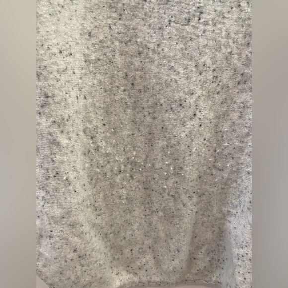 Cashmere Charter Club speckled gray cashmere sweater - Picture 8 of 9